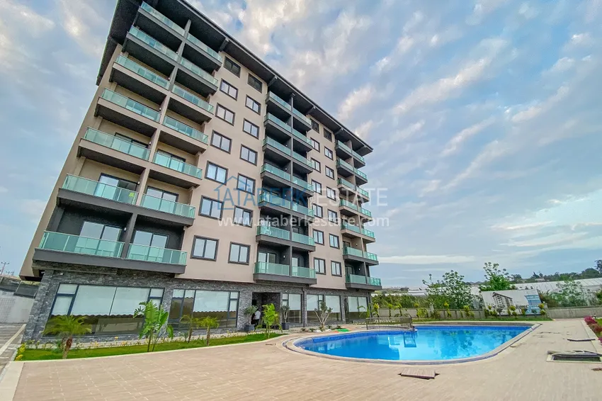 Двухкомнатная квартира с чистовой отделкой в комплексе комфорт-класс - район Авсаллар 4