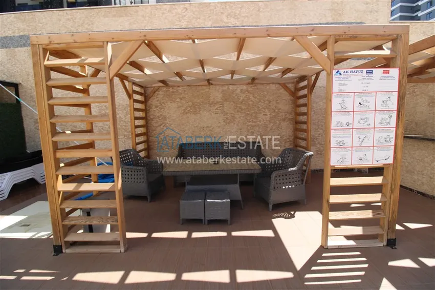 Двухкомнатные квартиры с чистовой отделкой в районе Махмутлар, Алания 6 