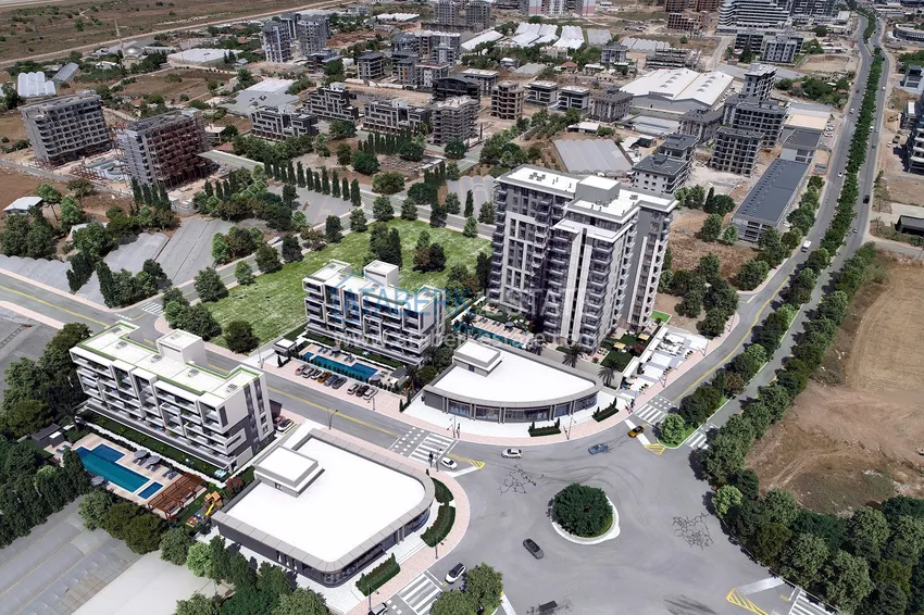 Многоквартирный строящийся комплекс премиум-класс в Анталии, район Алтынташ 4 