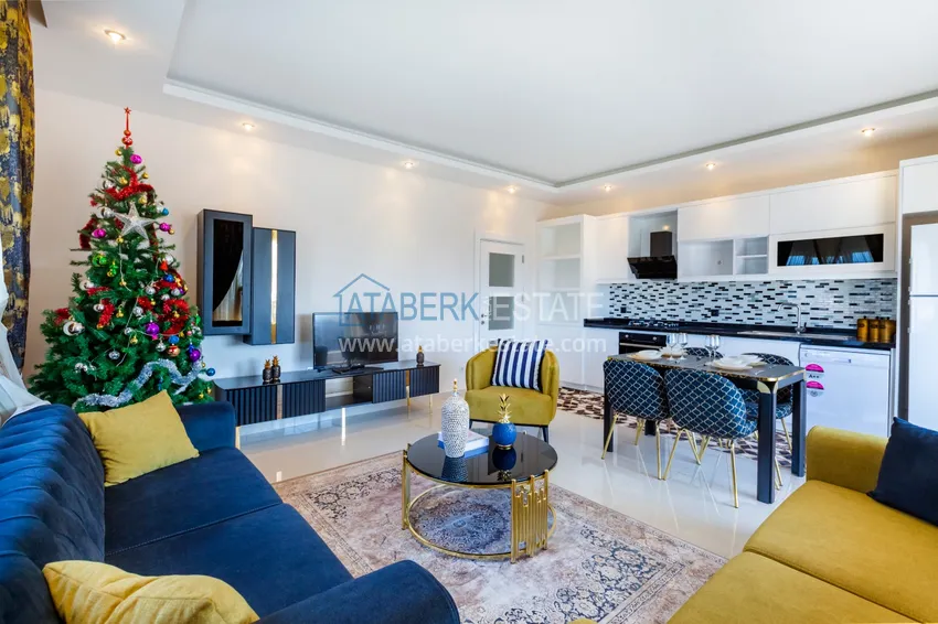 Приобрести Трехкомнатная квартира под ключ в Махмутларе, с видом на горы и застекленным балконом 4 