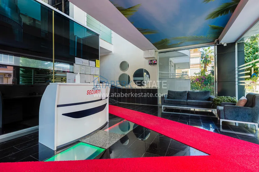 Квартира 2+1 с мебелью, застеклённым балконом и видом на горы, район Махмутлар – Алания 6