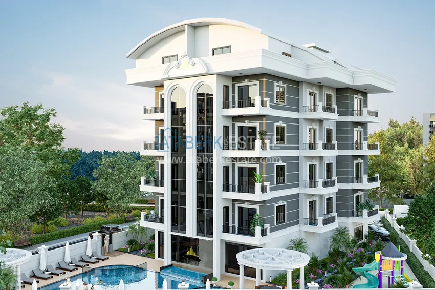 Новый проект жилого комплекса с концепцией отеля в престижном районе Оба, Аланья 4 