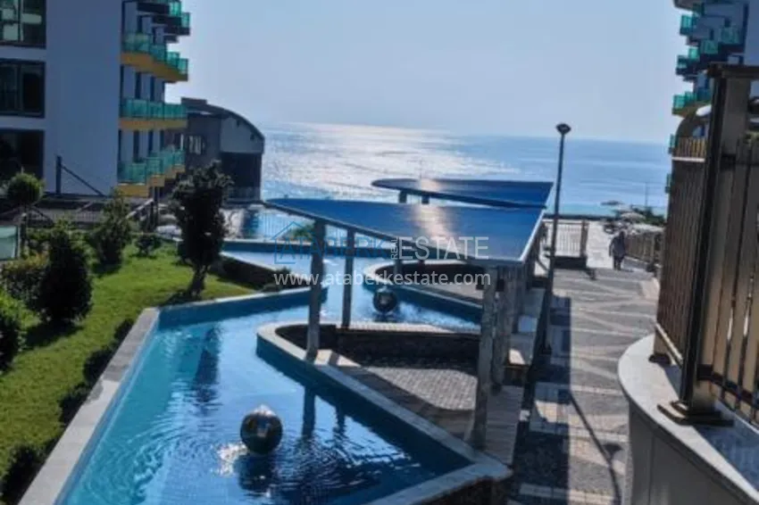 Двухкомнатная квартира с мебелью и видом на море. Район Каргыджак, Алания 6 