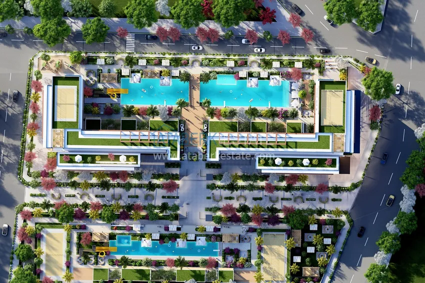 Недвижимость на этапе проекта - современный жилой комплекс в Мерсине, Томюк 5 