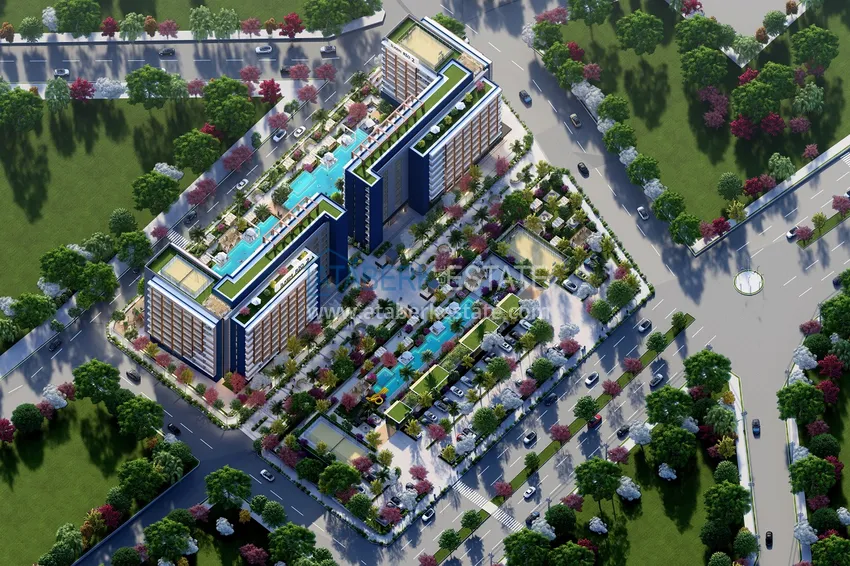 Недвижимость на этапе проекта - современный жилой комплекс в Мерсине, Томюк 6 