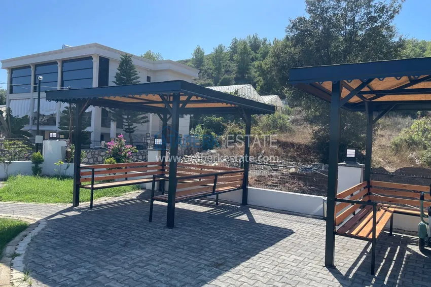 Дуплекс с новой мебелью и видом на горы в современном комплексе - город Газипаша 6 