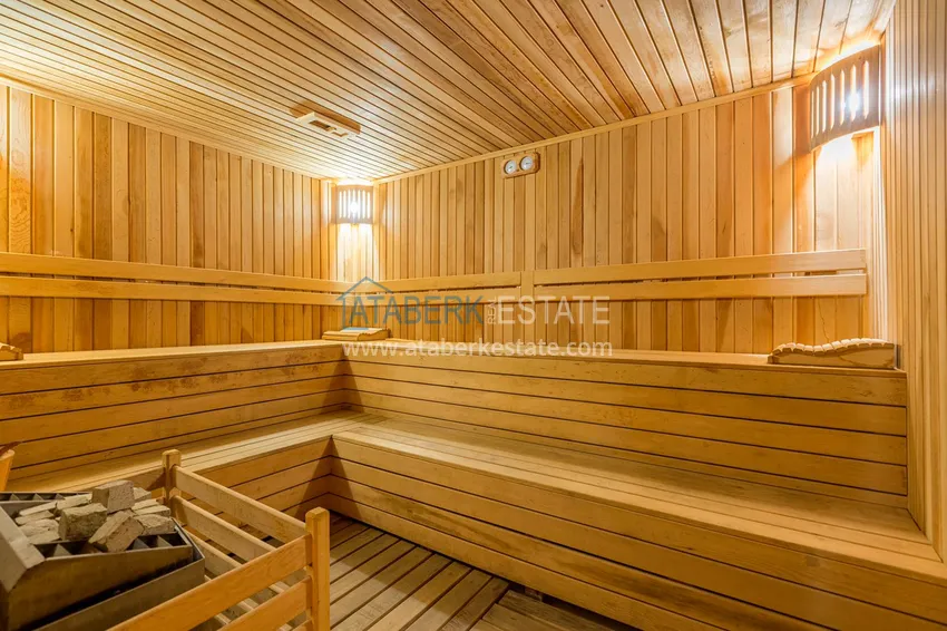 Квартира 2+1 с мебелью, застеклённым балконом и видом на горы, район Махмутлар – Алания 9