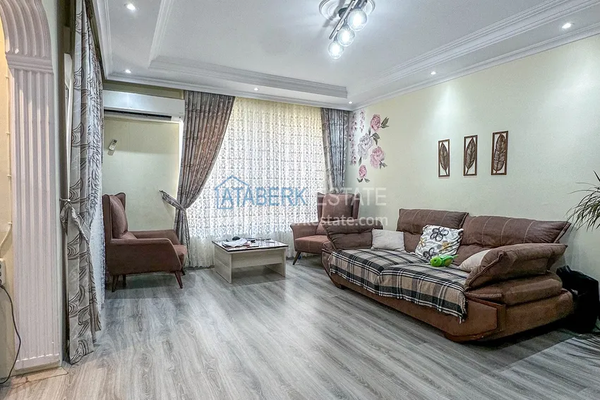 Приобрести Пентхаус-дуплекс в центре Алании – мебель, вид на море и горы, в 450 метрах от пляжа 7 