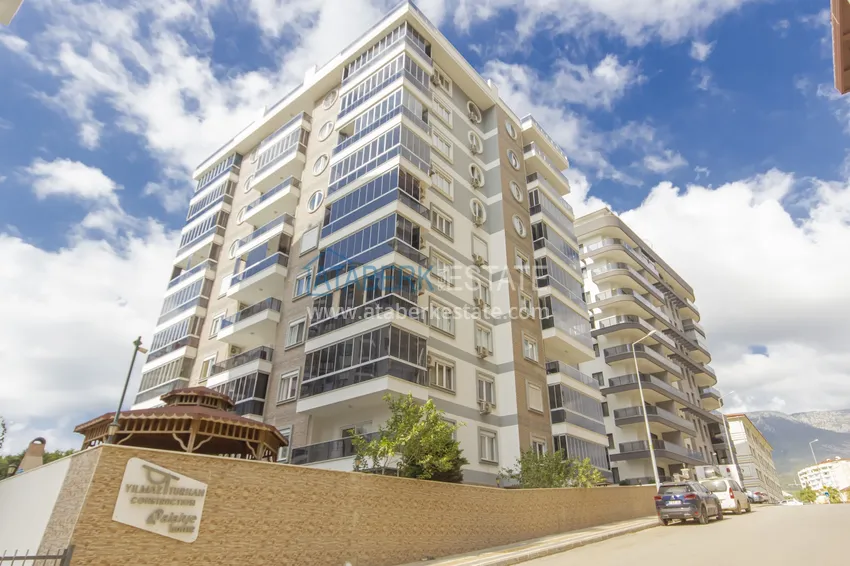 Трехкомнатная квартира под ключ в Махмутларе, с видом на горы и застекленным балконом 7 