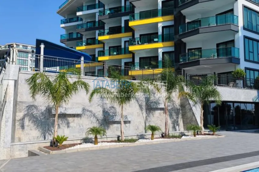 Двухкомнатная квартира с мебелью и видом на море. Район Каргыджак, Алания 9 