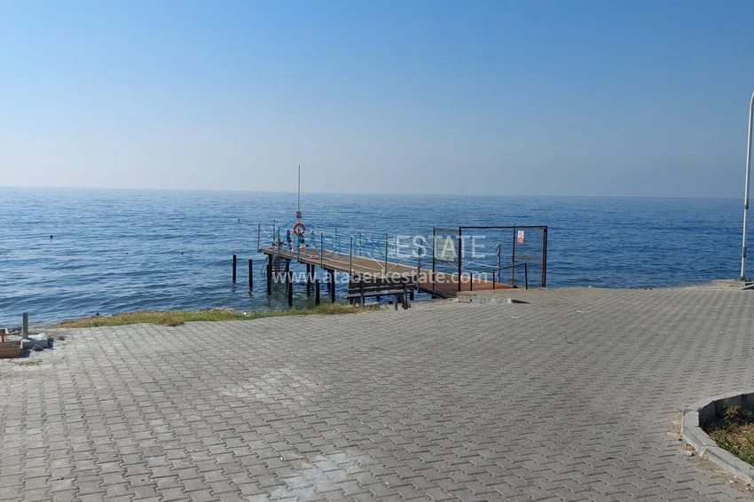 Трехкомнатная квартира с мебелью и панорамным видом на море в Чешмели, Мерсин 11 