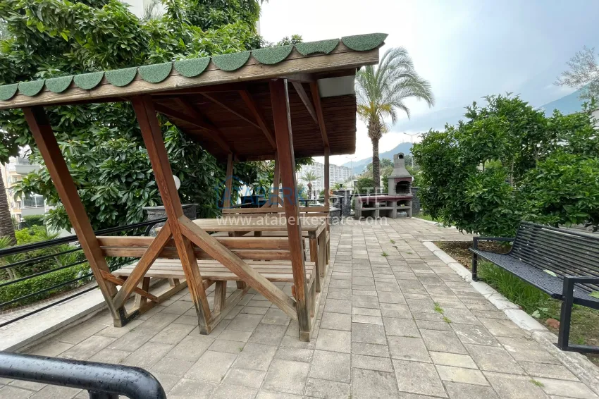 Трехкомнатная квартира с видом в уютном жилом комплексе. Район Джикджилли, Алания 10 