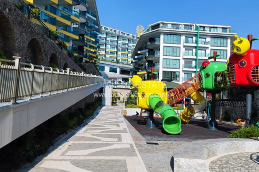 Двухкомнатная квартира с мебелью и видом на море. Район Каргыджак, Алания 10 