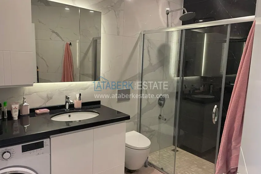 Приобрести Двухкомнатная квартира с мебелью и видом на море. Район Каргыджак, Алания 9 