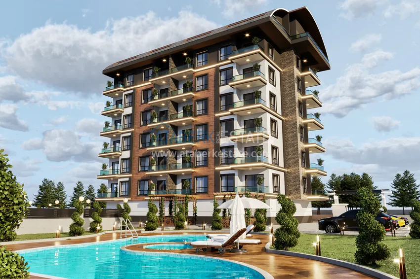 Квартира 2+1 с отдельной кухней и видом на горы. Район Демирташ, Алания 4 