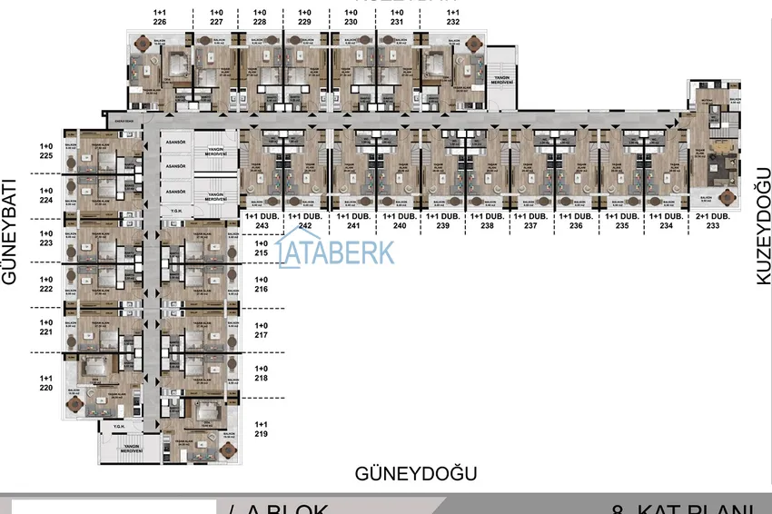 Купить дешево Недвижимость на этапе проекта - современный жилой комплекс в Мерсине, Томюк 8 