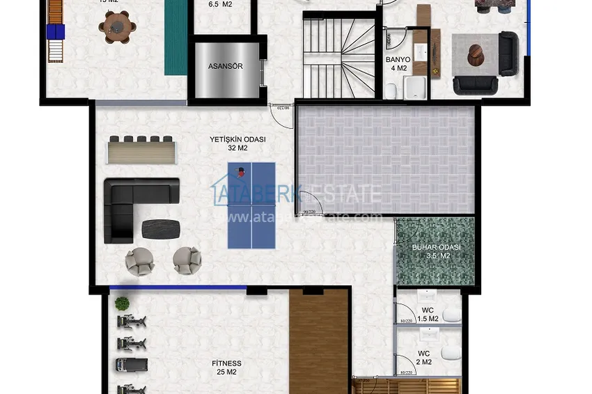 Купить дешево Новый проект жилого комплекса с концепцией отеля в престижном районе Оба, Аланья 1 