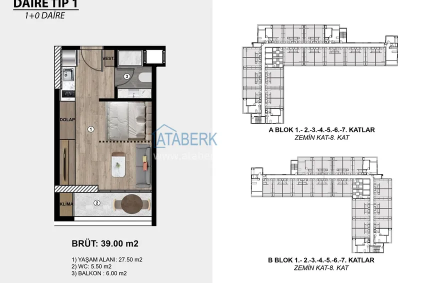 Купить дешево Недвижимость на этапе проекта - современный жилой комплекс в Мерсине, Томюк 1 