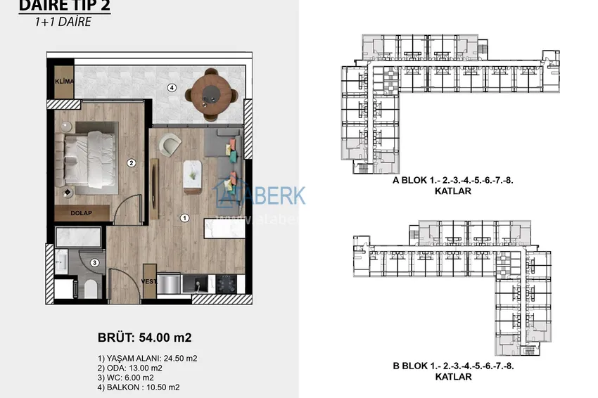 Купить дешево Недвижимость на этапе проекта - современный жилой комплекс в Мерсине, Томюк 2 