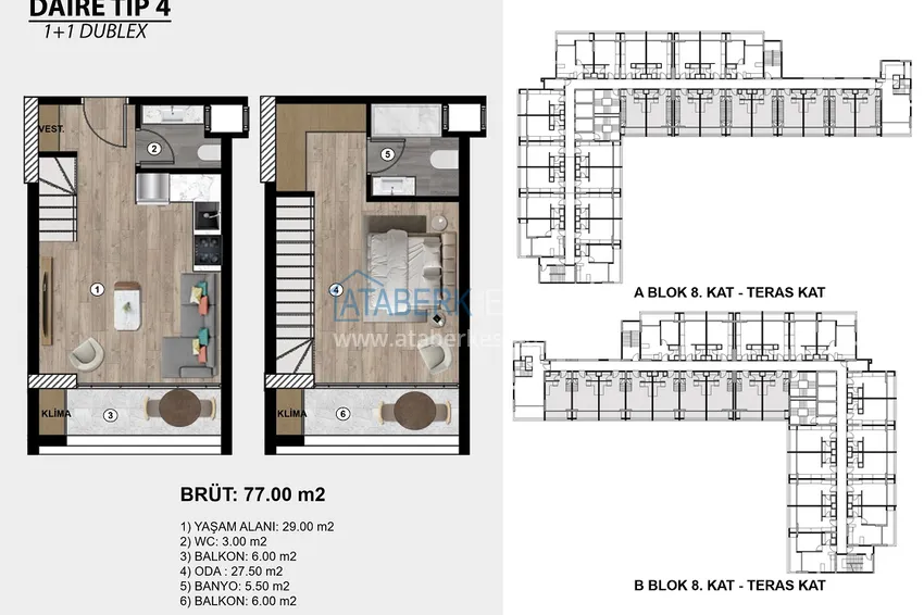 Купить дешево Недвижимость на этапе проекта - современный жилой комплекс в Мерсине, Томюк 4 
