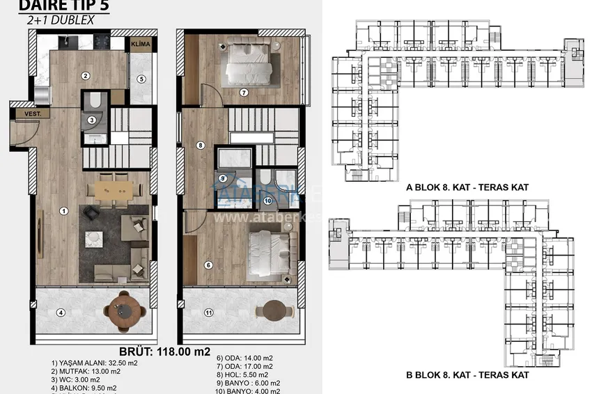 Купить дешево Недвижимость на этапе проекта - современный жилой комплекс в Мерсине, Томюк 5 