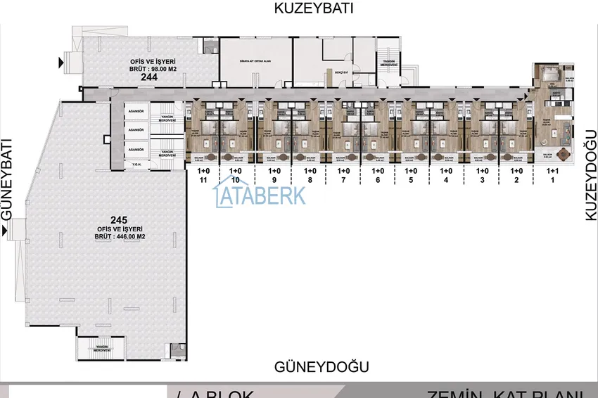 Купить дешево Недвижимость на этапе проекта - современный жилой комплекс в Мерсине, Томюк 11 
