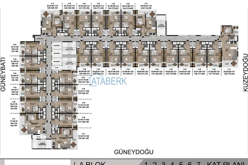 Купить дешево Недвижимость на этапе проекта - современный жилой комплекс в Мерсине, Томюк 10 