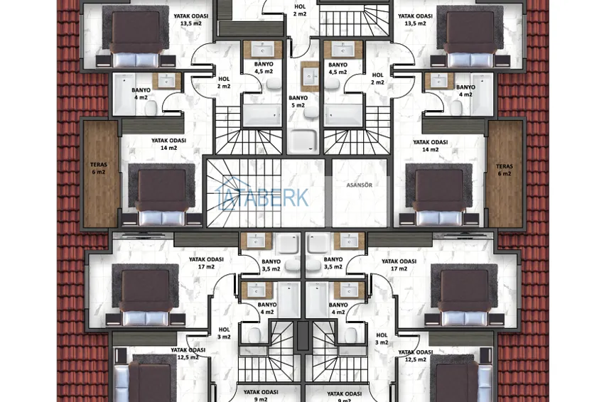 Купить дешево Квартиры с полной чистовой отделкой по ценам от застройщика – Алания, Верхняя Оба 3 