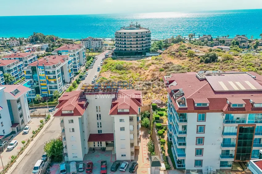 Квартира 1+1 с мебелью и открытым видом на море, район Кестель - Алания 1 