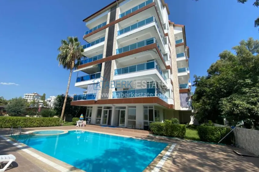 Квартира в Авсалларе с мебелью и застеленным балконом в 600 метрах от моря 1