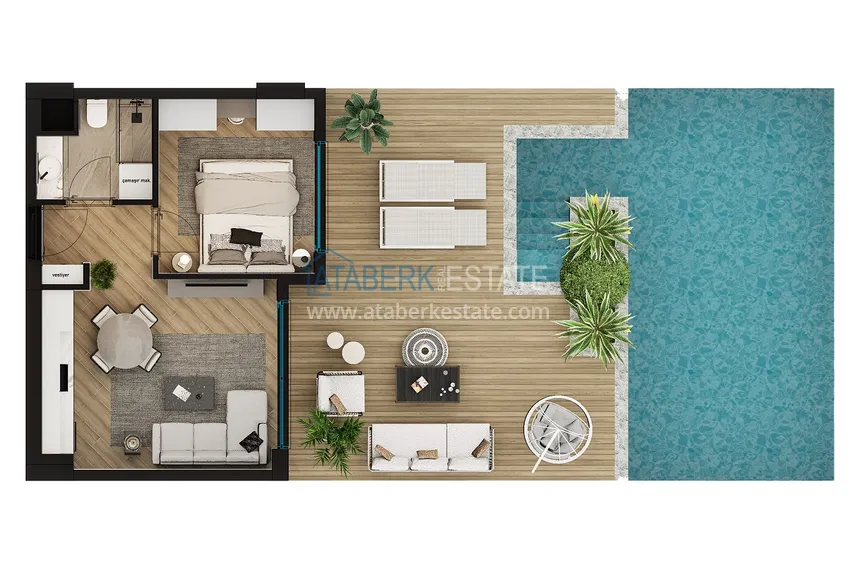 Купить дешево Новый проект жилого комплекса на этапе котлована в Анталии, район Алтынташ 1 