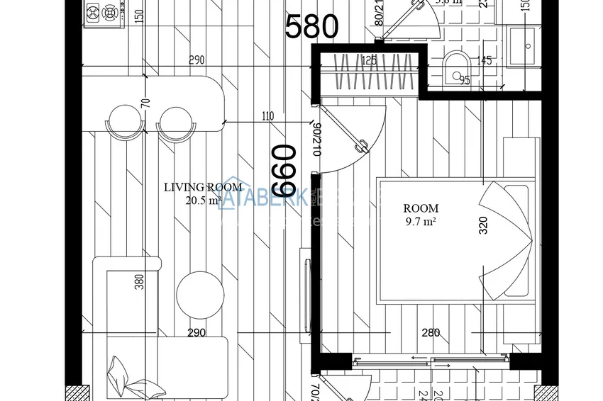 Купить дешево Квартира в Анталия, район Алтынташ напрямую от собственника 1 
