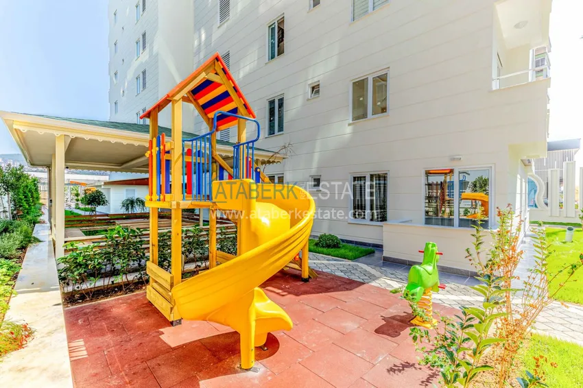 Квартира в Махмутларе с мебелью и застекленным балконом в комплексе премиум-класса 7 