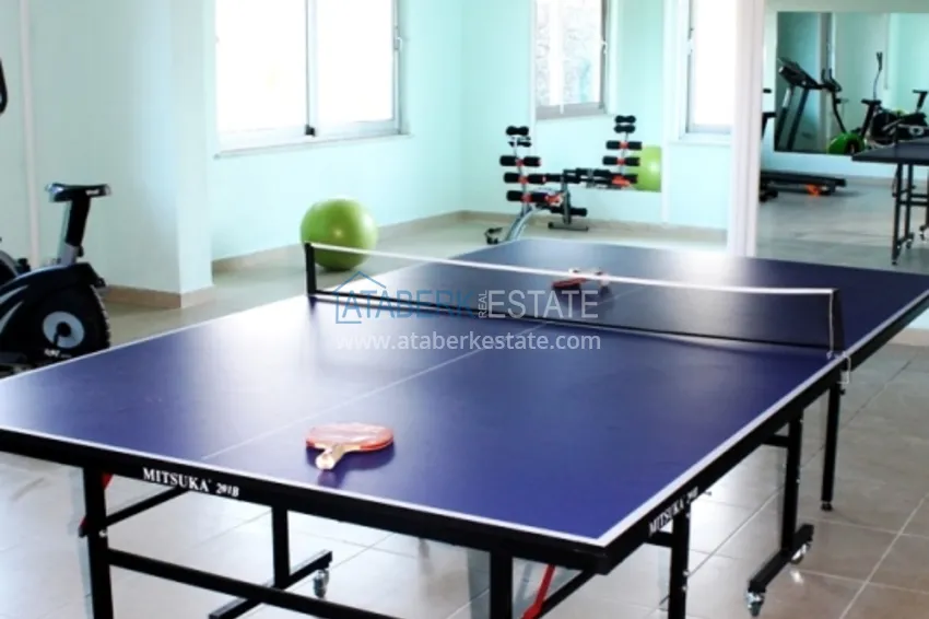 Квартира 1+1 с мебелью и открытым видом на море, район Кестель - Алания 15 