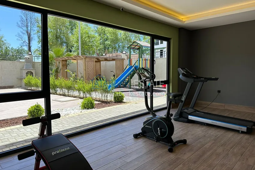 Двухкомнатная квартира с видом на горы в Алании, район Оба 12 