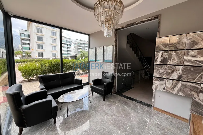 Квартира 1+1 меблированная с видом на море, район Каргыджак – Алания 13