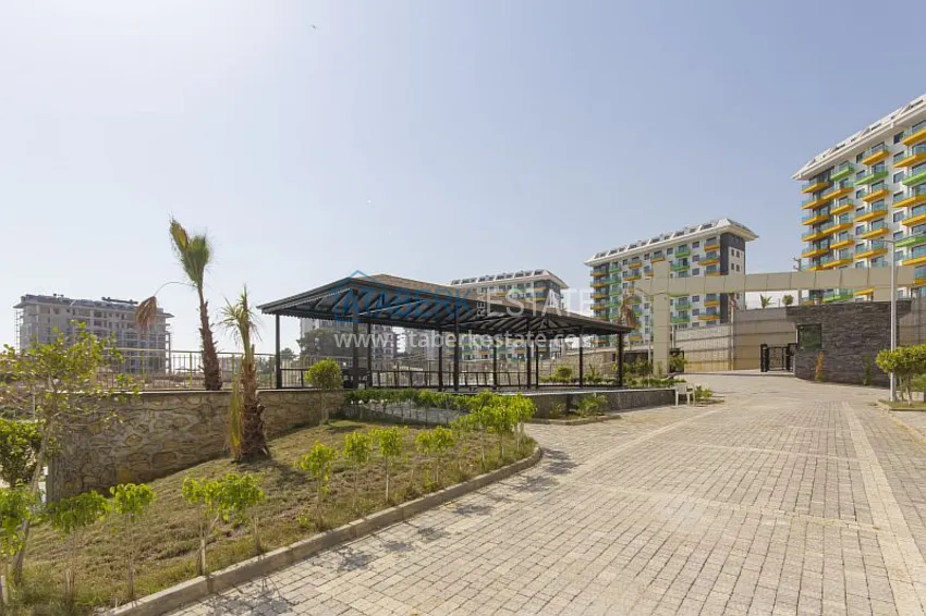 Квартира 2+1 с мебелью и частичным видом на море, район Авсаллар – Алания 13 