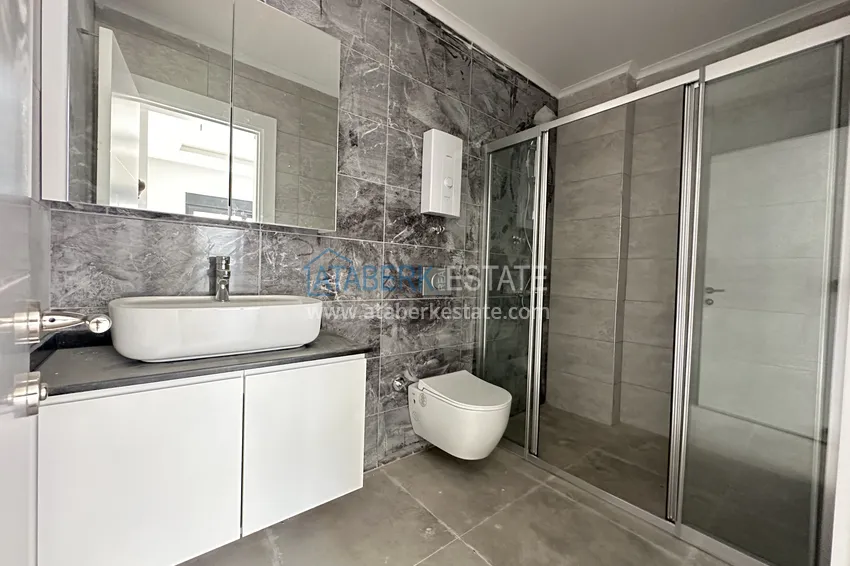 Приобрести Трехкомнатная квартира с чистовой отделкой и видом на море - район верхняя Оба, Алания 14 