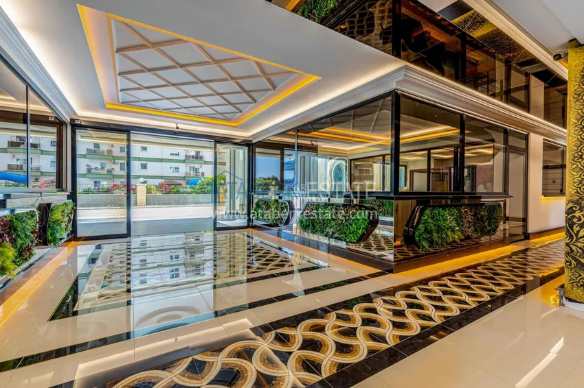 Квартира в Махмутларе с мебелью и застекленным балконом в комплексе премиум-класса 13 