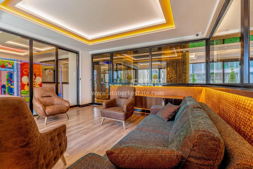 Квартира в Махмутларе с мебелью и застекленным балконом в комплексе премиум-класса 16 