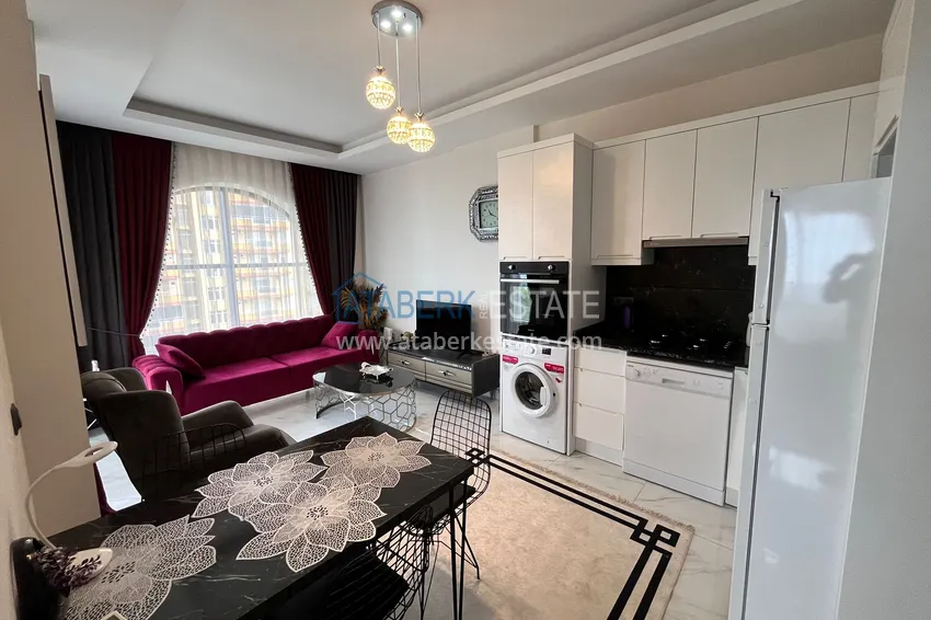 Приобрести Квартира 1+1 меблированная с видом на море, район Каргыджак – Алания 1