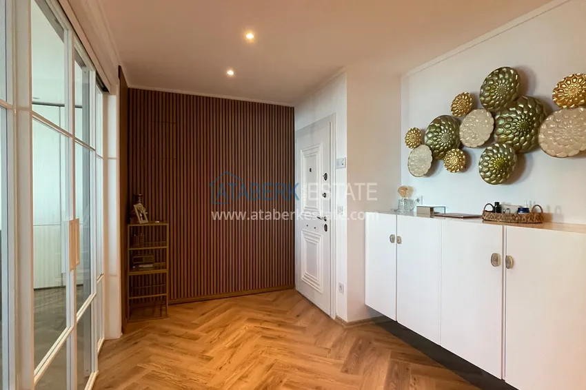 Приобрести Элитная видовая линейная квартира 3+1 с мебелью в районе Тосмур, Алания 1 