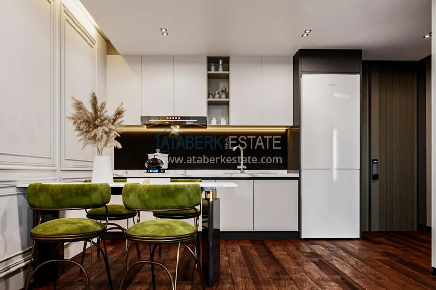 Приобрести Двухкомнатная квартира в Окурджаларе в комплексе на этапе строительства в 150 метрах от моря 1 