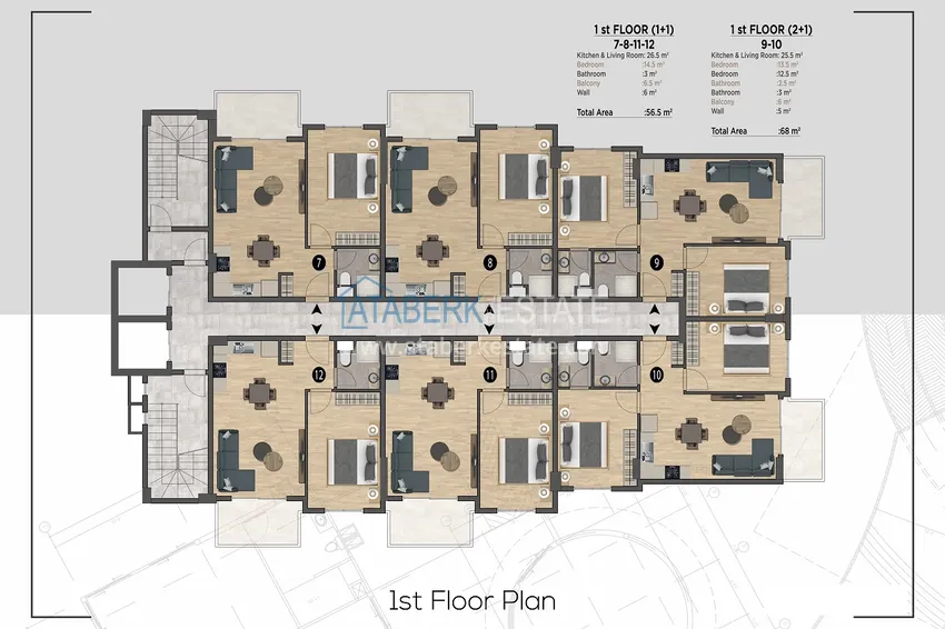Купить дешево Старт продаж! Квартиры на этапе строительства в Алании, район Махмутлар 2 