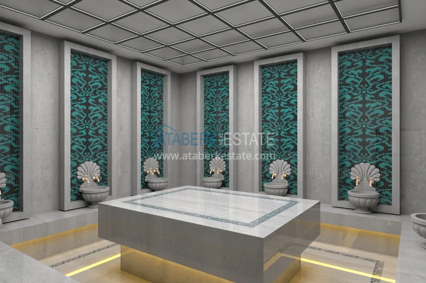 Двухкомнатная квартира в Окурджаларе в комплексе на этапе строительства в 150 метрах от моря 20 