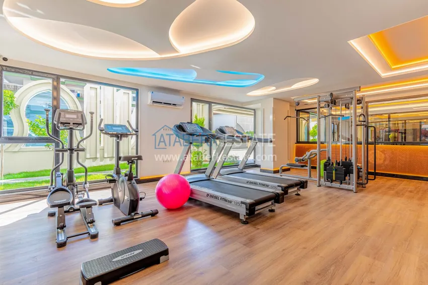 Квартира в Махмутларе с мебелью и застекленным балконом в комплексе премиум-класса 19 