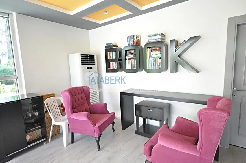 Элитная видовая линейная квартира 3+1 с мебелью в районе Тосмур, Алания 29 