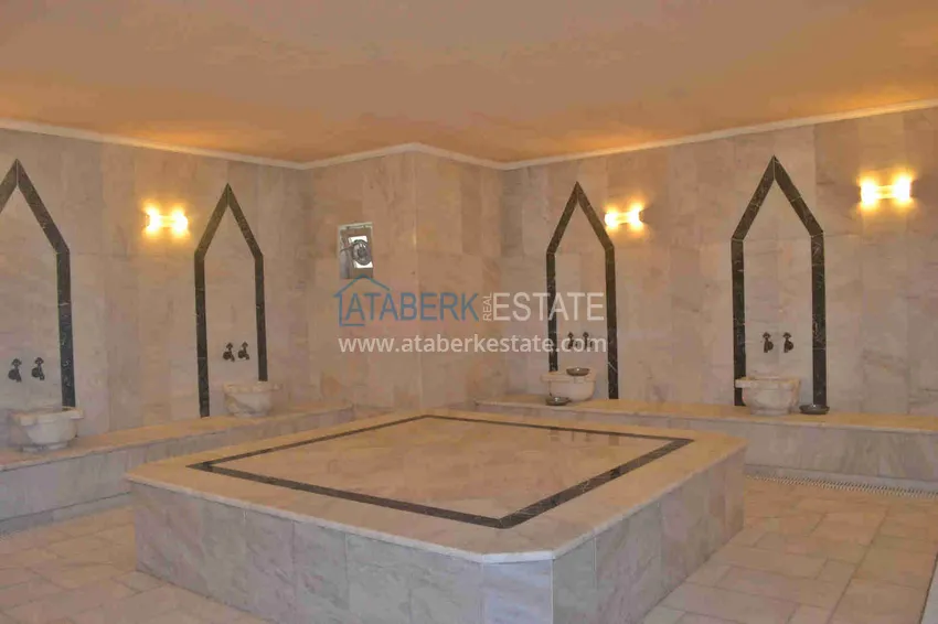 Элитная видовая линейная квартира 3+1 с мебелью в районе Тосмур, Алания 33 