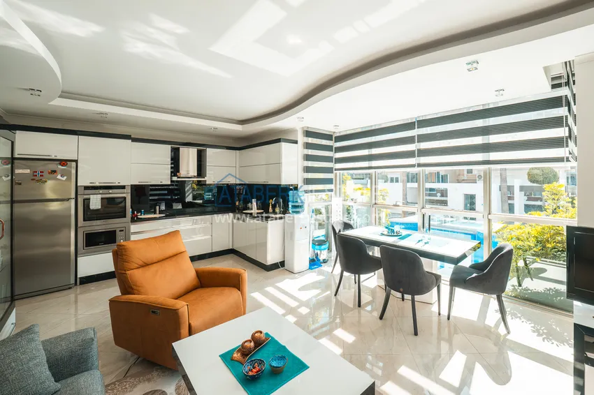 Приобрести Недвижимость под ВНЖ! Квартира 3+1 в престижном жилом комплексе в центре европейского района – Оба, Алания 3 