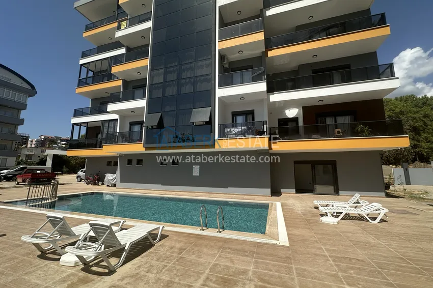 Трехкомнатная квартира с чистовой отделкой и видом на море - район верхняя Оба, Алания 2 